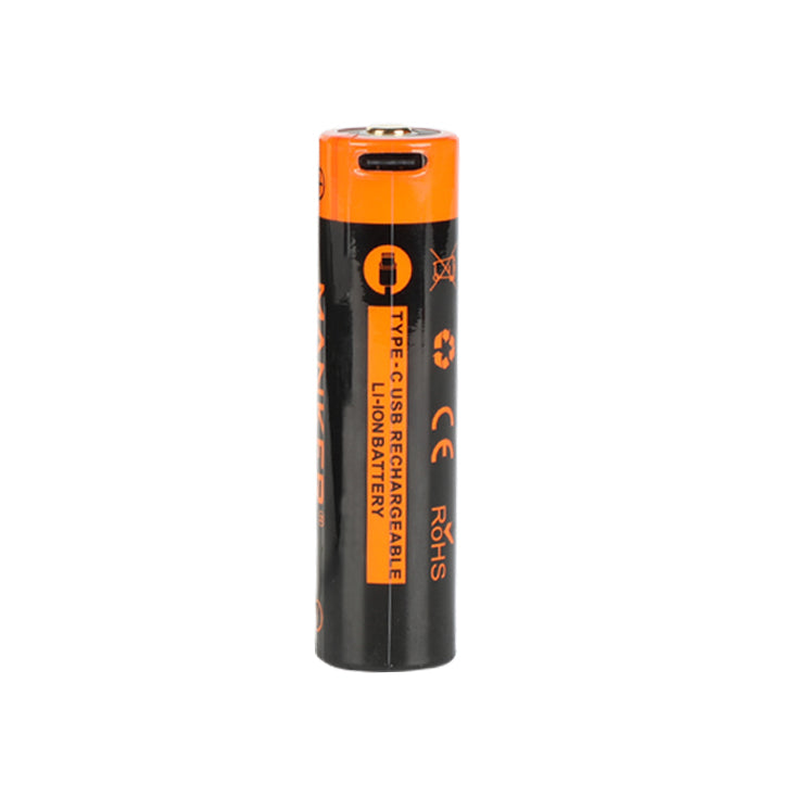 Manker Battery Type C USB 2600 mAh 18650 battery