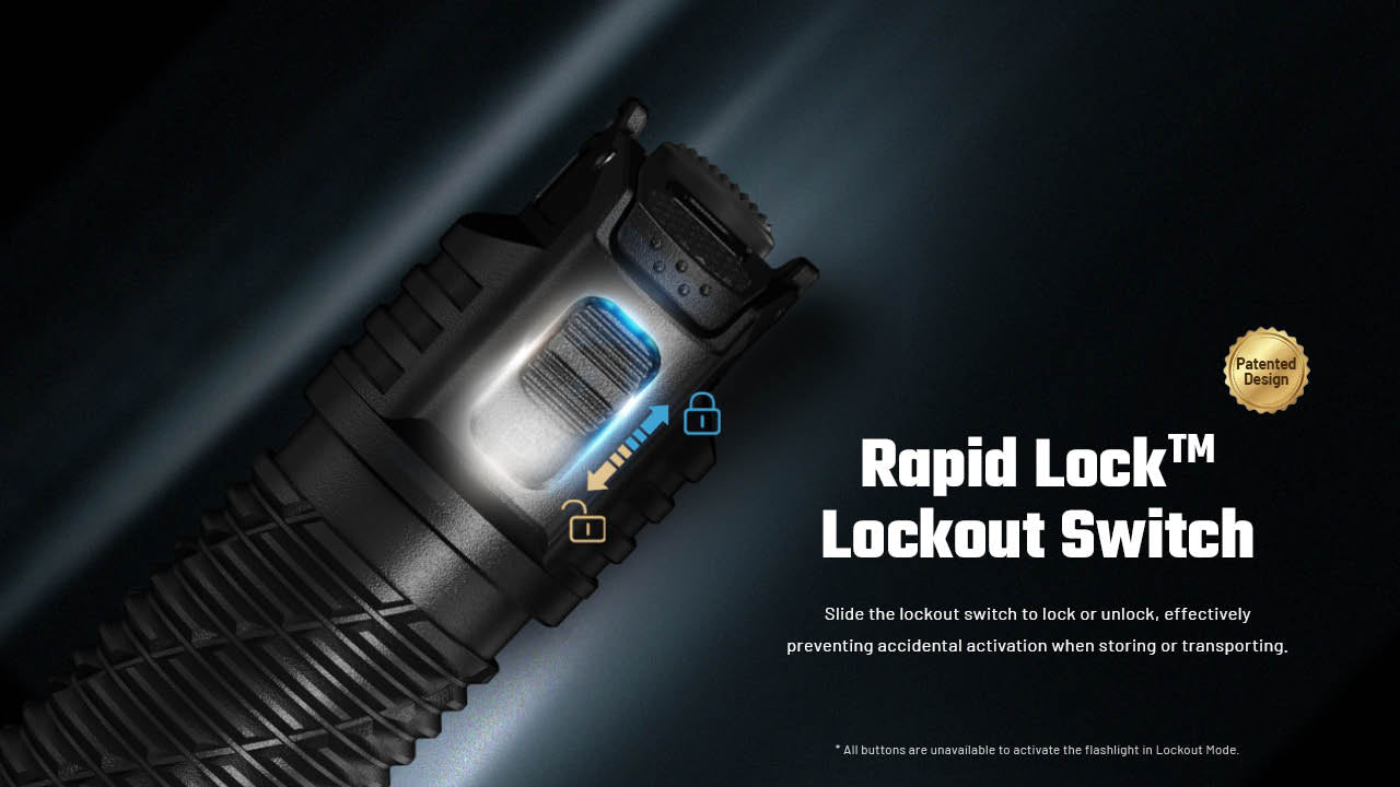 Nitecore P27iX 5000 Lumen Customizable Tactical Flashlight with Multi-Beam Modes EDC Tools