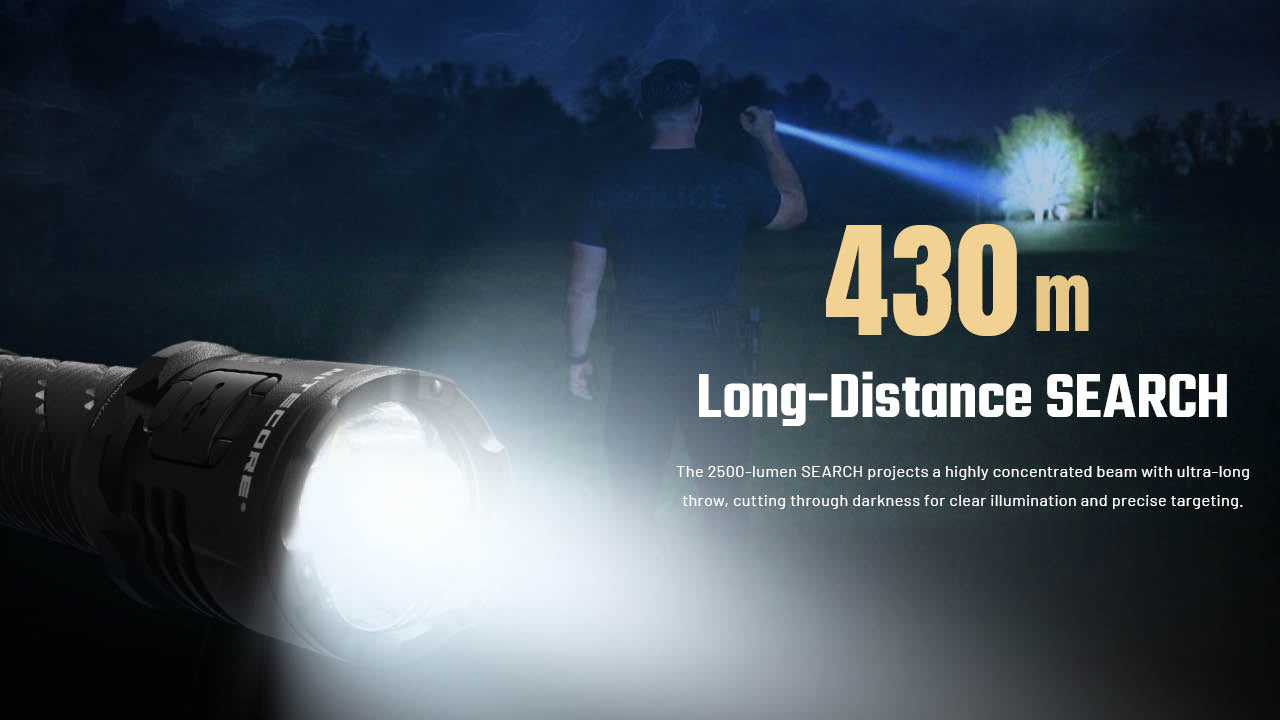Nitecore P27iX 5000 Lumen Customizable Tactical Flashlight with Multi-Beam Modes EDC Tools