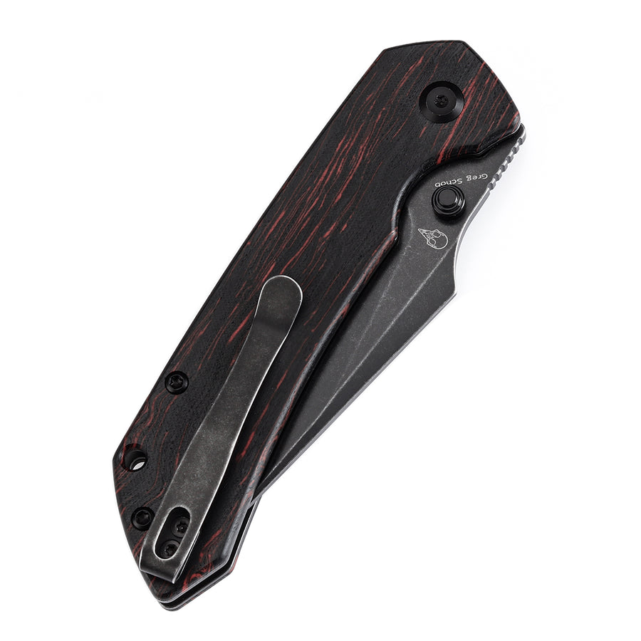 Tenable Fenrir T1034F1 14C28N Blade G-mascus Handle Button Lock Folding Knife