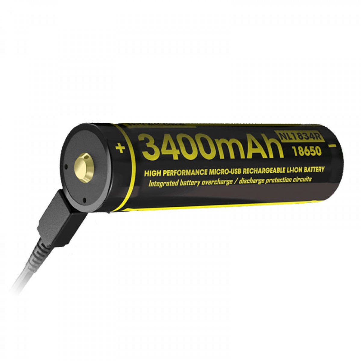 奈特科尔电池 NL1834R 3400mAh USB 可充电 18650 电池