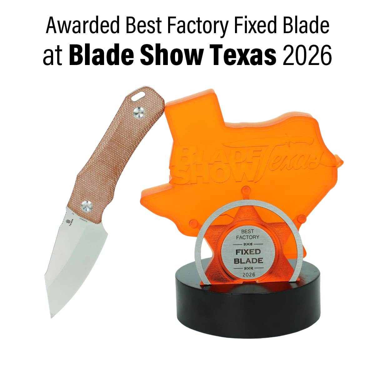 Tenable Loki G1058A5 Stonewashed D2 Blade Brown Micarta Handle Fixed Blade Knife