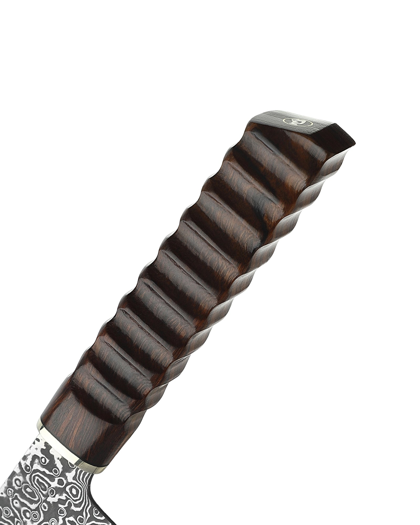 Xin Cutlery XinCraft XC129 Damascus Blade Burl Wood Handle Nakiri Knife