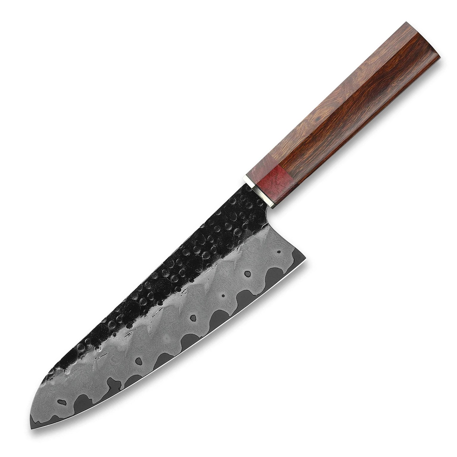 Xin Cutlery XinCraft XC134 440C Blade Iron Wood Handle Santoku Knife