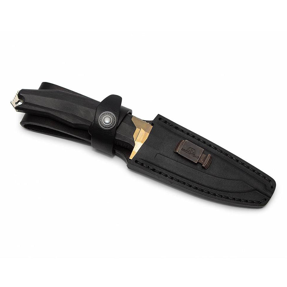 Rockstead Fixed Knives RITSU-ZDP (GD) ZDP189 Clad by VG-10 Blade Wood Micarta Handle