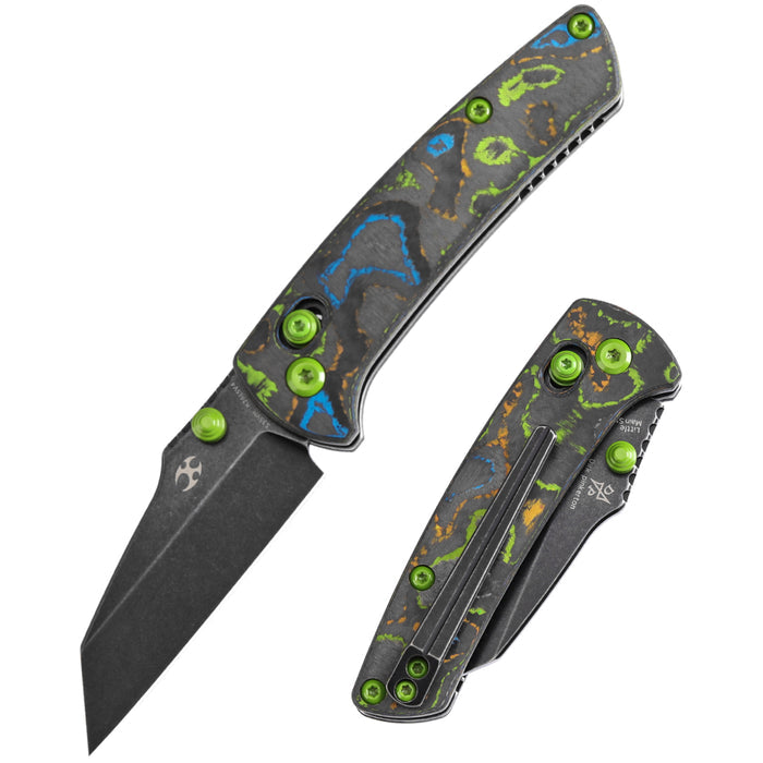 KANSEPT Little Main Street K2015V4 CPM S35VN Blade Camo Carbon Fiber Handle Cross Bar Lock