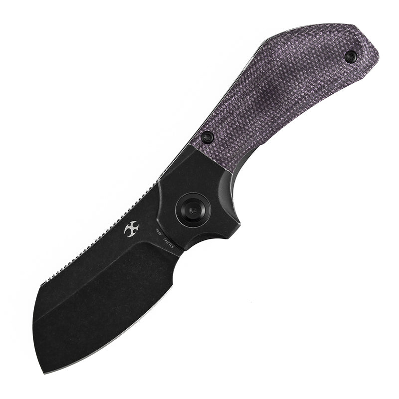 Kansept Pluto K3129A2 Blackwash CPM-S90V Blade Titanium & Micarta Handle Bolster Lock Folding Knife