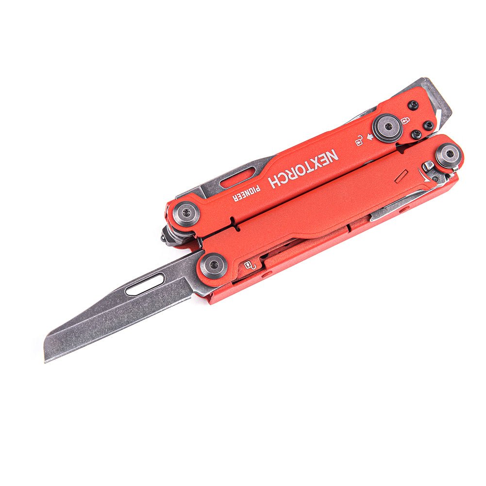 Nextorch Pioneer MT20 Red Multi-Tool with Glass Breaking Tip