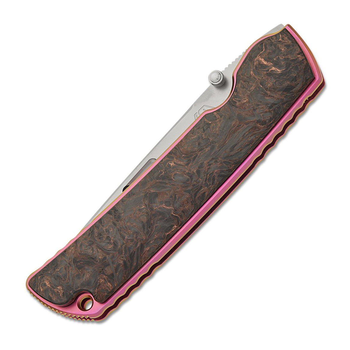 Rockstead HIGOⅡ X-FCF-ZDP (DMC) Japanese Folding Knife with Honzukuri Convex Blade