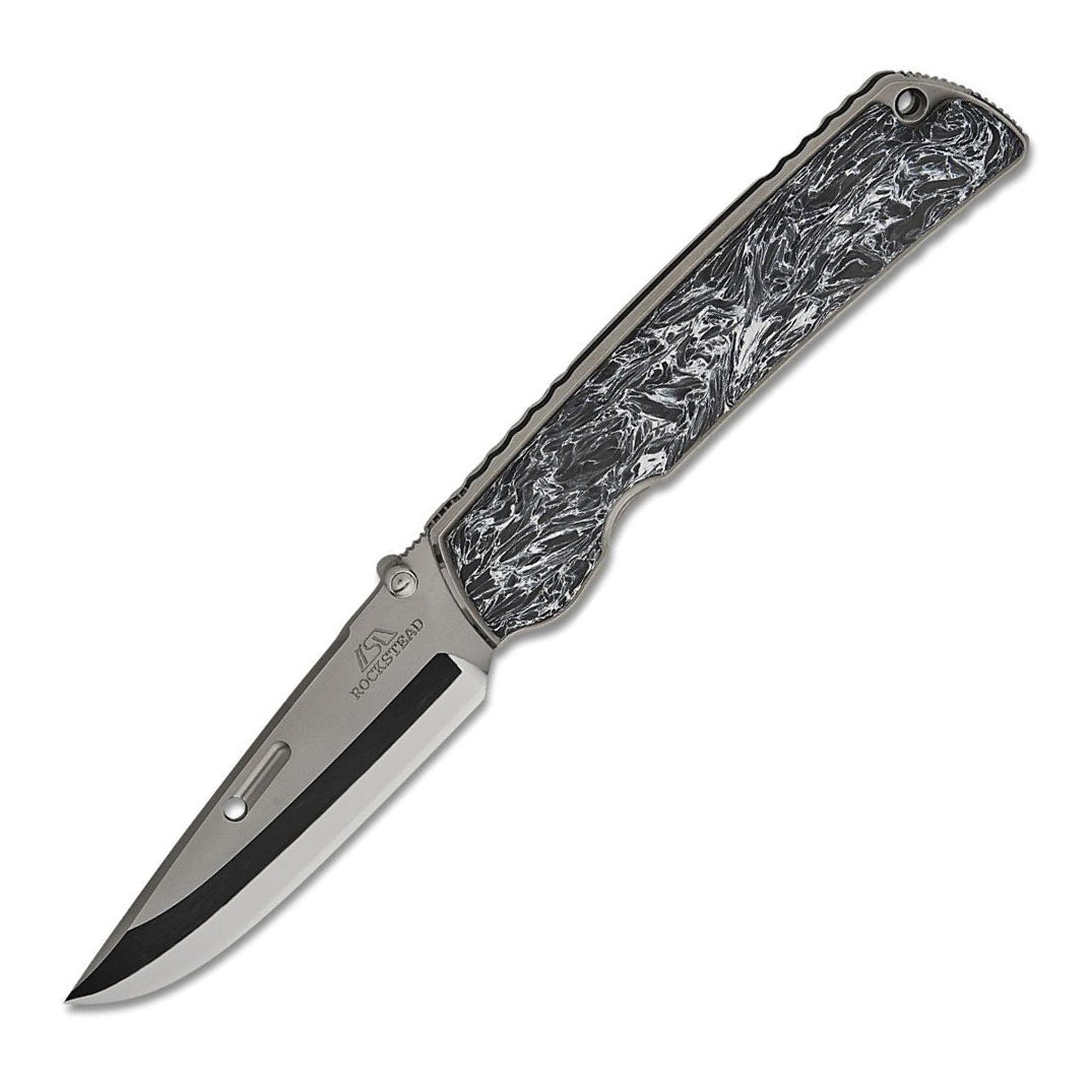Rockstead HIGOⅡ X-FCF-ZDP (DMP) Premium Japanese Folding Knife with Honzukuri Convex Blade