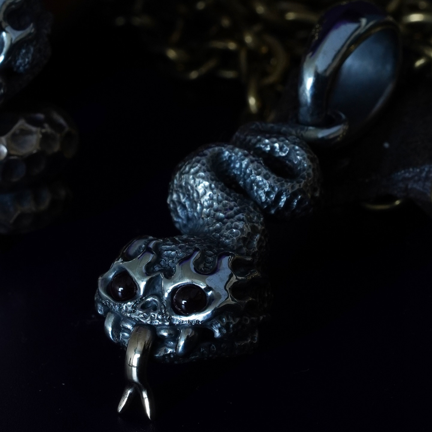 Phase Objects Custom Snake Pendant Sliver Handmake