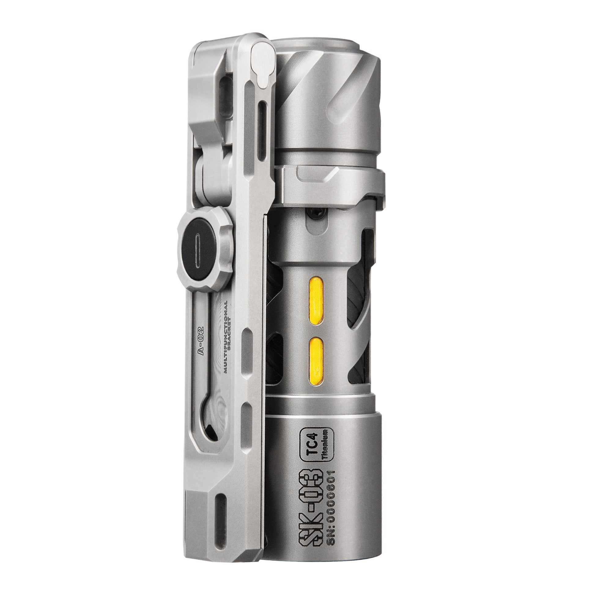 LOOP GEAR SK03 Pro Titanium Hands Free All Direction Illumination Flashlight EDC Tools