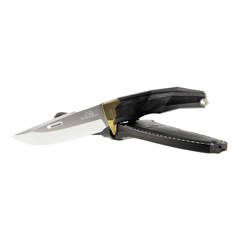 Rockstead Fixed Knives RITSU-ZDP (GD) ZDP189 Clad by VG-10 Blade Wood Micarta Handle