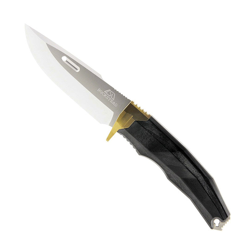Rockstead Fixed Knives RITSU-ZDP (GD) ZDP189 Clad by VG-10 Blade Wood Micarta Handle