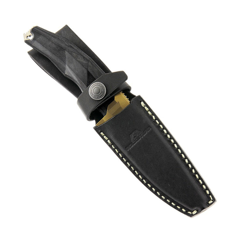 Rockstead Fixed Knives RITSU-ZDP (GD) ZDP189 Clad by VG-10 Blade Wood Micarta Handle