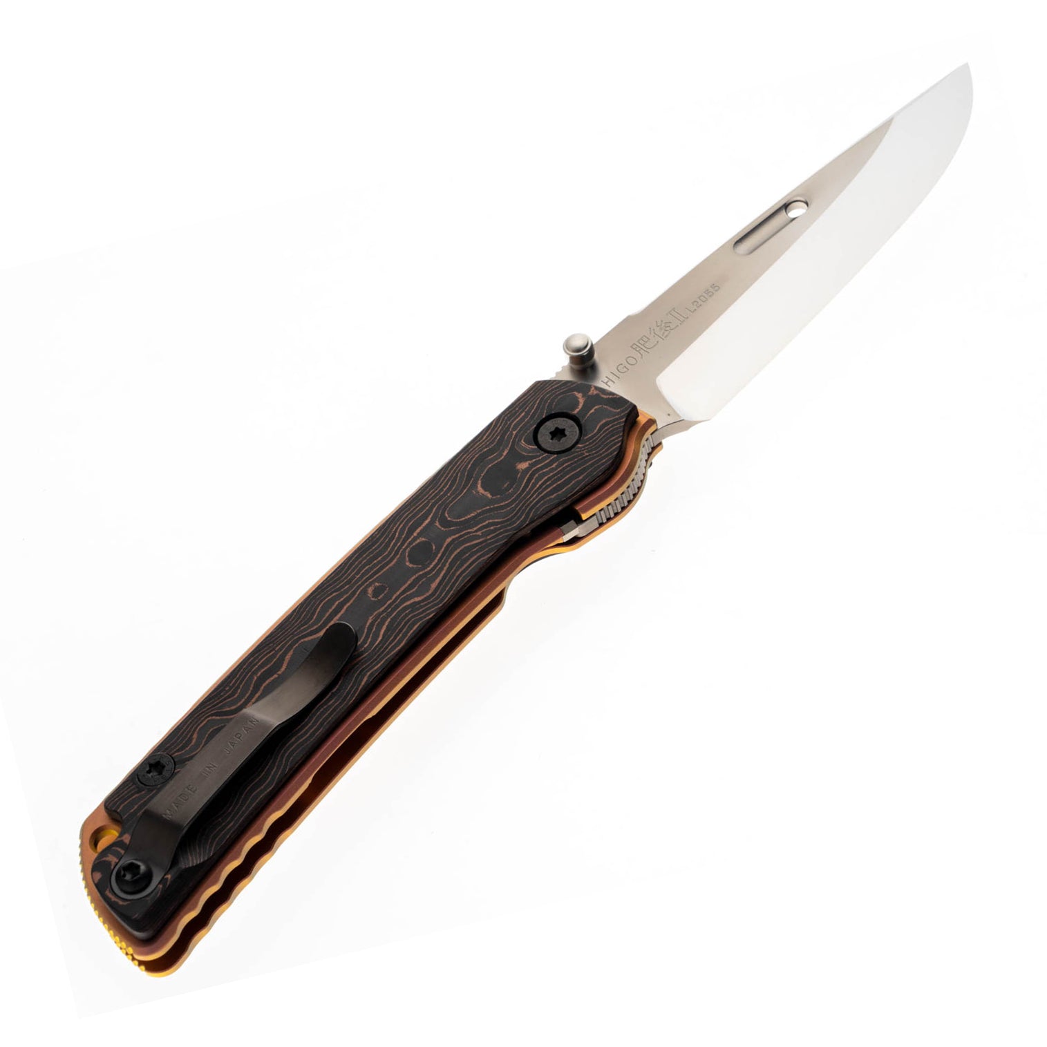 Rockstead HIGOⅡ X-FCF-ZDP (CC) Japanese Folding Knife with Honzukuri Convex Blade