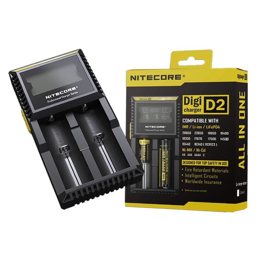Nitecore D2 Battery Charger LCD Intelligent Charger Li-ion 12V Battery Charger