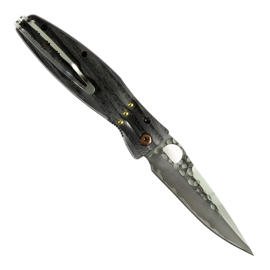 Mcusta MC-0181G Sengoku Oda Nobunaga Samurai SGP2 Blade Black Micarta Handle Folding Pocket Knife