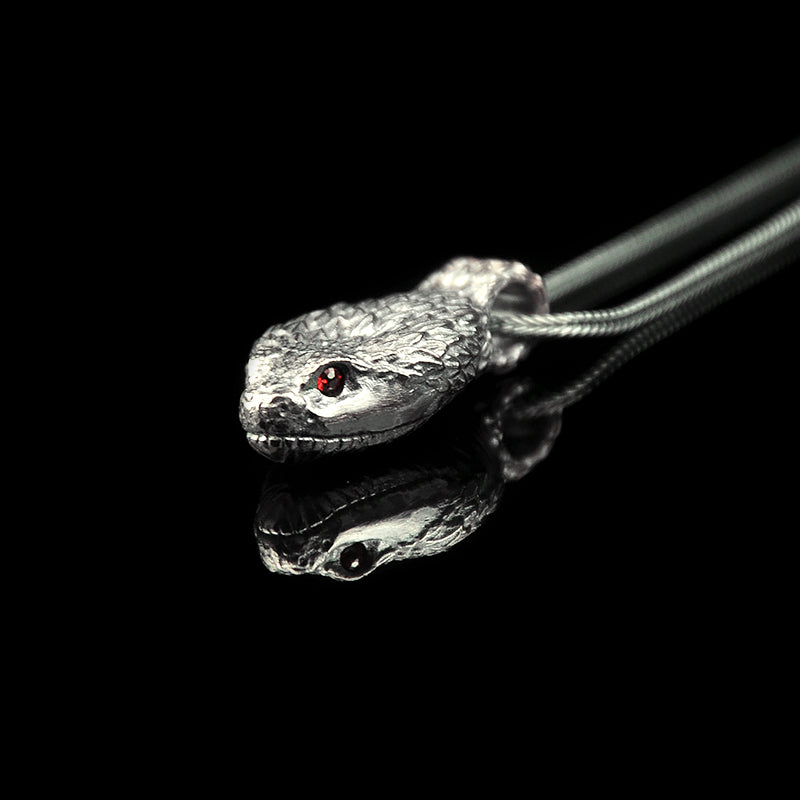 DYQ Jewelry Snake Men's Necklace Pendant 925 Silver