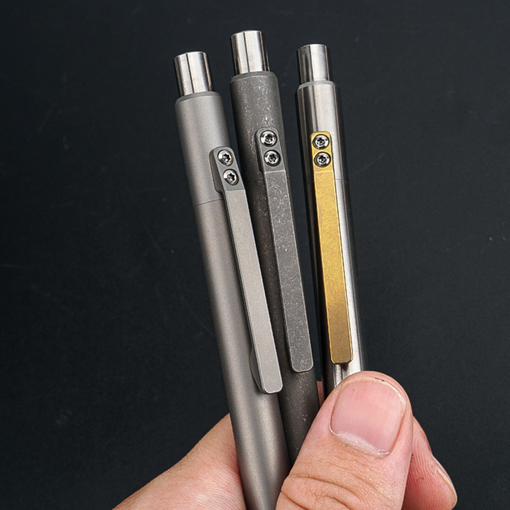 EdcMall Pen-C Titanium Ballpoint Pen Cap Ball Pen Edc Pens